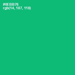 #0EBB76 - Jade Color Image