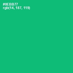 #0EBB77 - Jade Color Image