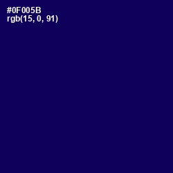 #0F005B - Gulf Blue Color Image