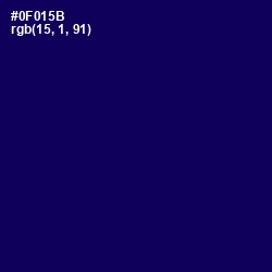 #0F015B - Gulf Blue Color Image