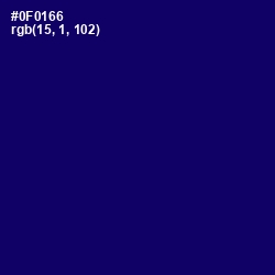#0F0166 - Arapawa Color Image