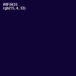 #0F0435 - Black Rock Color Image