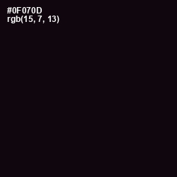 #0F070D - Cod Gray Color Image