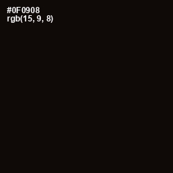 #0F0908 - Cod Gray Color Image