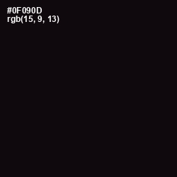 #0F090D - Cod Gray Color Image