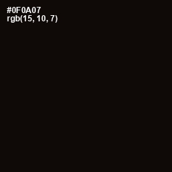 #0F0A07 - Cod Gray Color Image