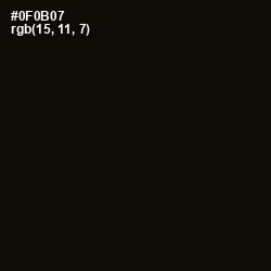 #0F0B07 - Cod Gray Color Image
