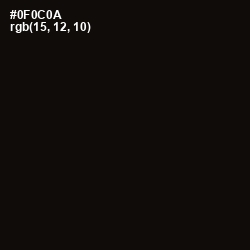 #0F0C0A - Cod Gray Color Image