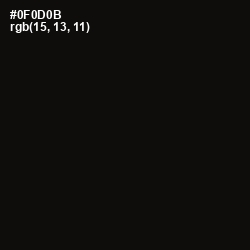 #0F0D0B - Cod Gray Color Image