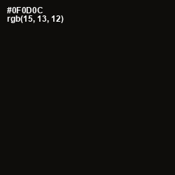 #0F0D0C - Woodsmoke Color Image