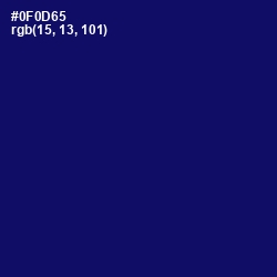 #0F0D65 - Arapawa Color Image