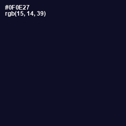 #0F0E27 - Black Pearl Color Image