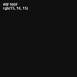 #0F100F - Gordons Green Color Image