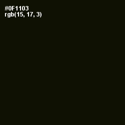 #0F1103 - Black Forest Color Image