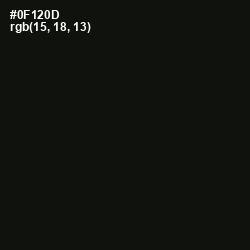 #0F120D - Gordons Green Color Image