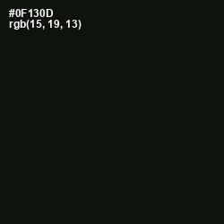 #0F130D - Gordons Green Color Image