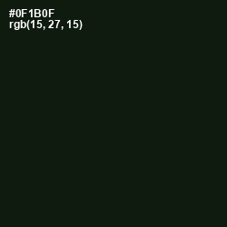 #0F1B0F - Gordons Green Color Image