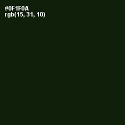 #0F1F0A - Black Forest Color Image