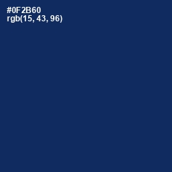 #0F2B60 - Deep Sapphire Color Image