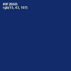 #0F2B6B - Deep Sapphire Color Image