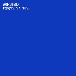 #0F39BD - Persian Blue Color Image