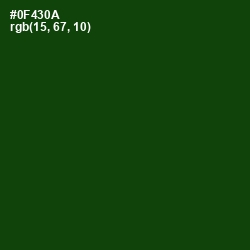 #0F430A - Dark Fern Color Image