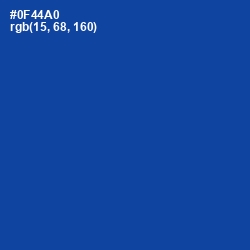 #0F44A0 - Cobalt Color Image