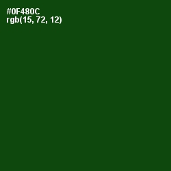 #0F480C - Dark Fern Color Image