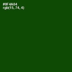 #0F4A04 - Dark Fern Color Image
