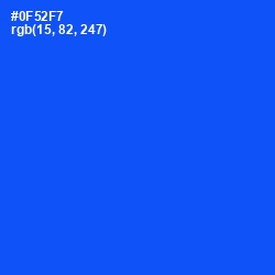 #0F52F7 - Blue Ribbon Color Image