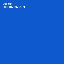 #0F59CF - Science Blue Color Image