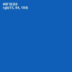 #0F5EB8 - Fun Blue Color Image