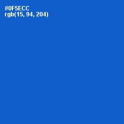 #0F5ECC - Science Blue Color Image