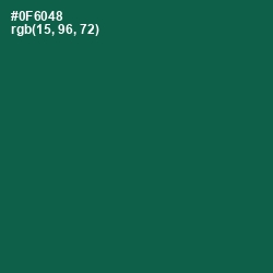 #0F6048 - Jewel Color Image