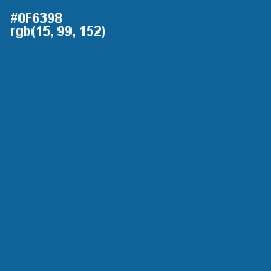 #0F6398 - Bahama Blue Color Image