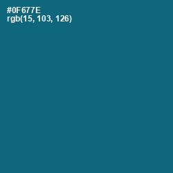 #0F677E - Atoll Color Image