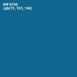 #0F6790 - Bahama Blue Color Image