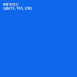 #0F67EC - Blue Ribbon Color Image