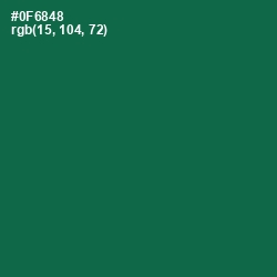 #0F6848 - Jewel Color Image