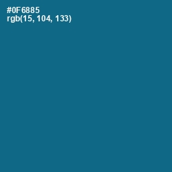 #0F6885 - Bahama Blue Color Image