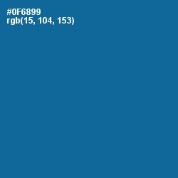 #0F6899 - Bahama Blue Color Image