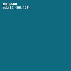 #0F6A80 - Blue Lagoon Color Image