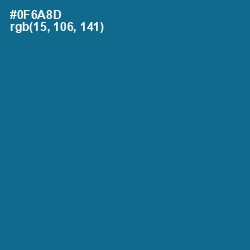 #0F6A8D - Bahama Blue Color Image