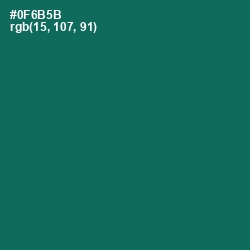 #0F6B5B - Watercourse Color Image