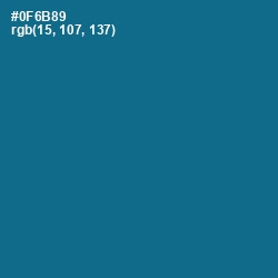 #0F6B89 - Bahama Blue Color Image