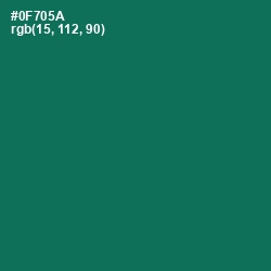 #0F705A - Tropical Rain Forest Color Image