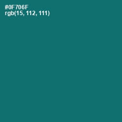 #0F706F - Pine Green Color Image