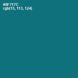 #0F717C - Surfie Green Color Image