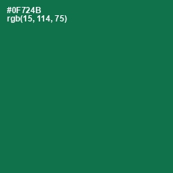 #0F724B - Salem Color Image
