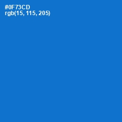 #0F73CD - Lochmara Color Image